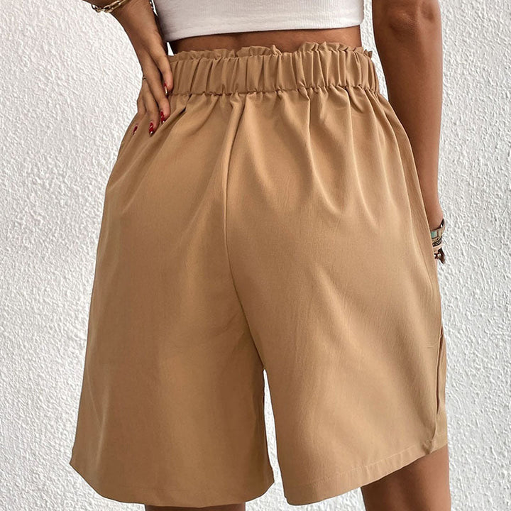Idun - Stilfulde Højtaljede Plisserede Shorts